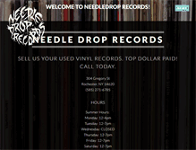 Tablet Screenshot of needledroprecords.com